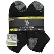 Wholesale - 6pk MEN'S BLACK LOW CUT CUSHION SOCKS SIZE 6-12 C/P 48, UPC: 662239069311